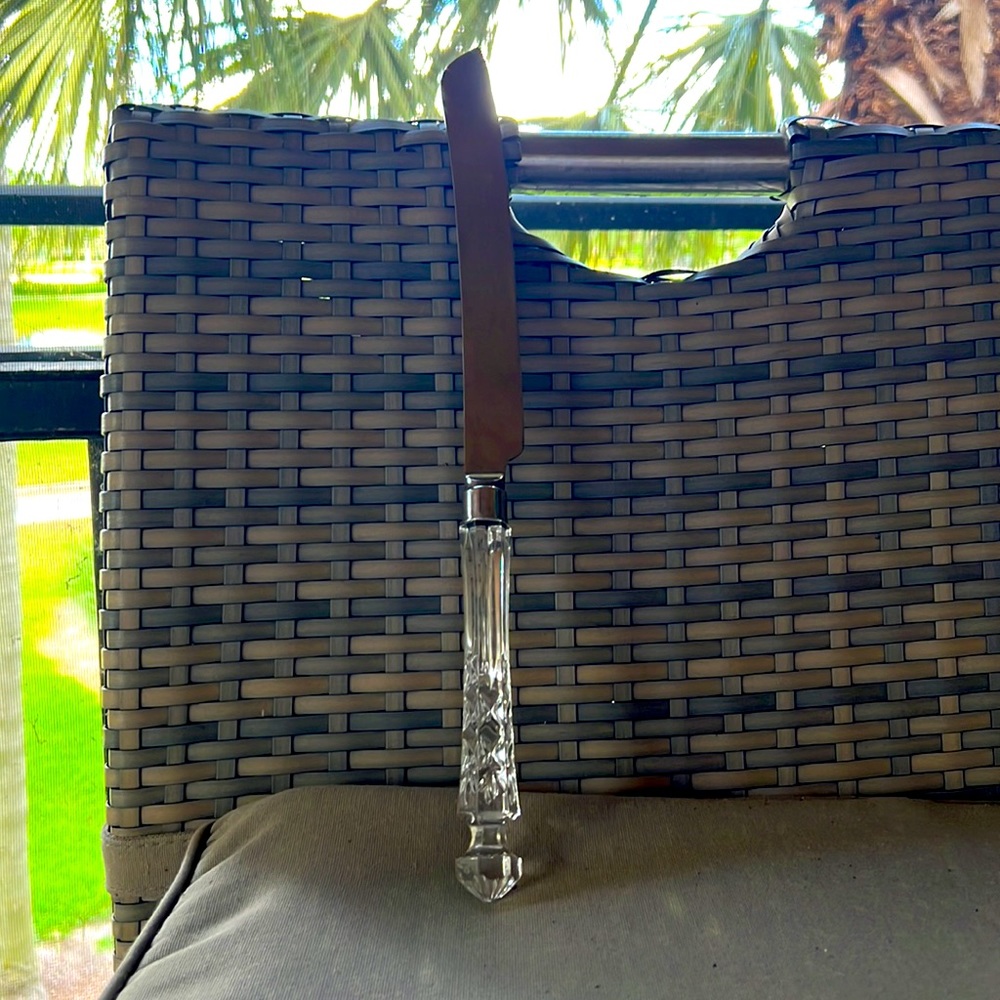 Crystal Wedgwood Bread Knife